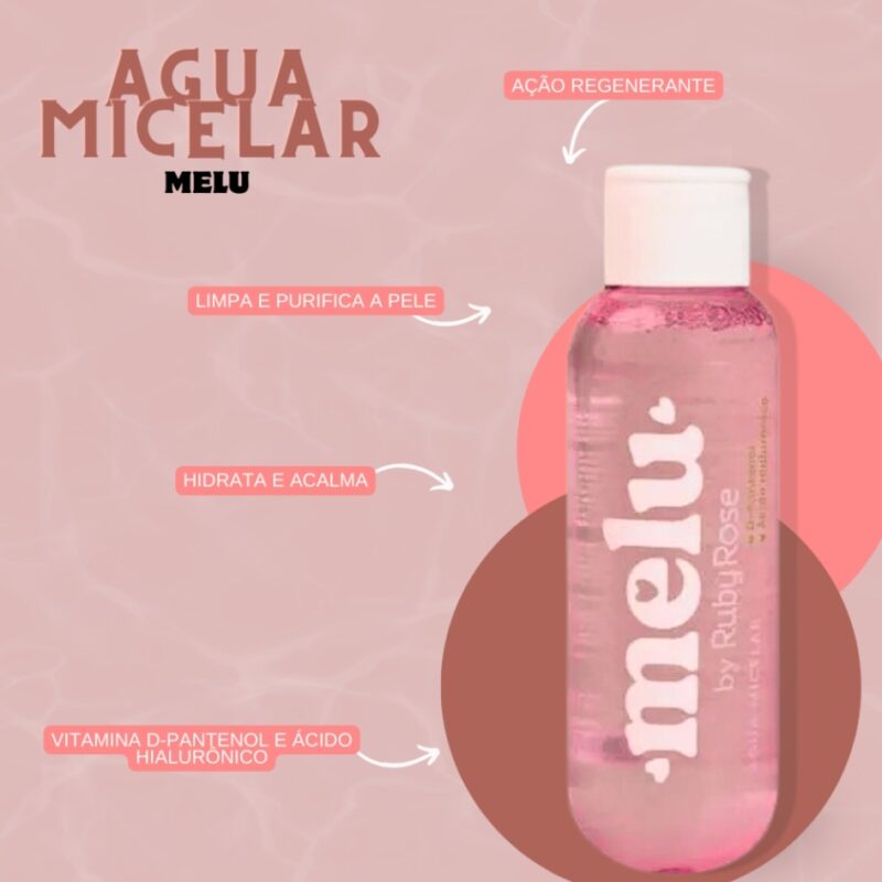 Agua Micelar Melu Ruby Rose 200ml - Imagen 3