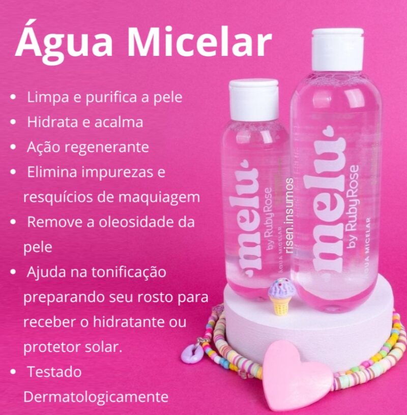 Agua Micelar Melu Ruby Rose 200ml - Imagen 2