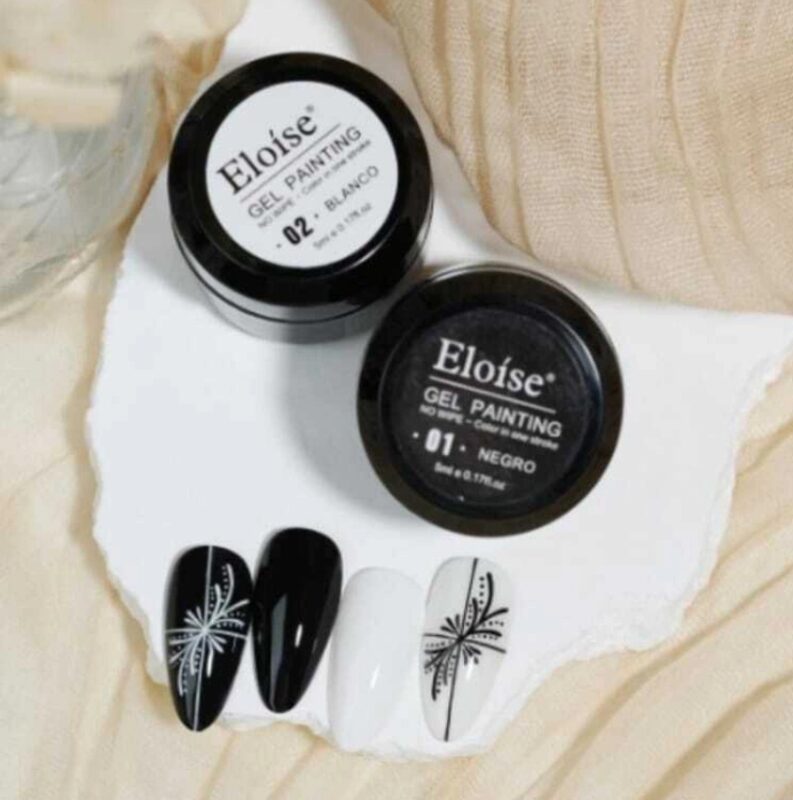 Gel Painting Eloise Uñas Blanco o Negro