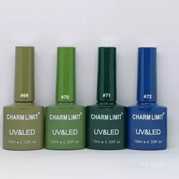 Esmalte Semi Charm Limit Verde Claro Oscuro Oliva