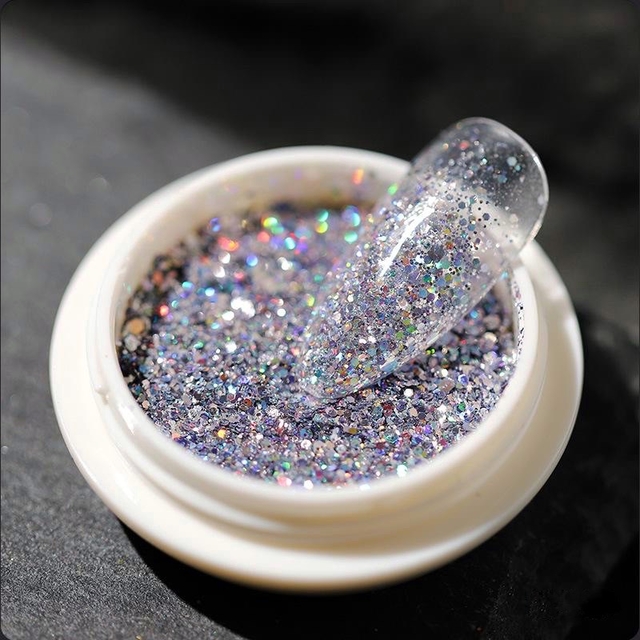 Glitter Holográfico Uñas Nails Deco