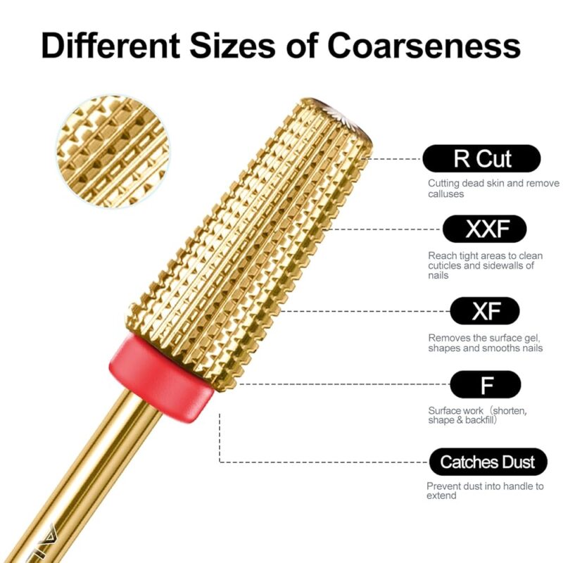 Fresa 5 en 1 Tungsteno Uñas Nails