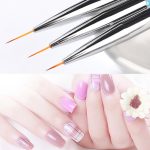 Pack Pinceles Liners x3 Uñas Nail Art