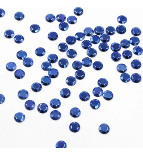Piedras Strass Deco Uñas Azul Rey