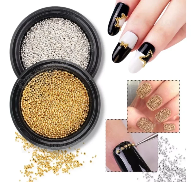 Caviar micro Balines Apliques Deco Uñas Nails