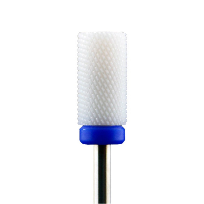 Fresa Ceramica Cilindrica Azul Uñas