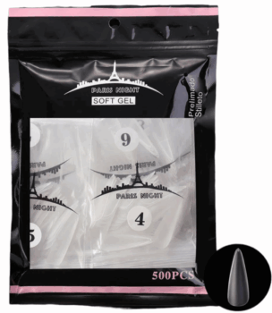 Tips Softgel Paris Night Prelimadas Stiletto 500 unid