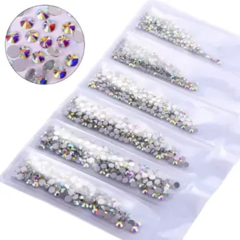 Brillos Strass Uñas Tornasol Varios Tamaños