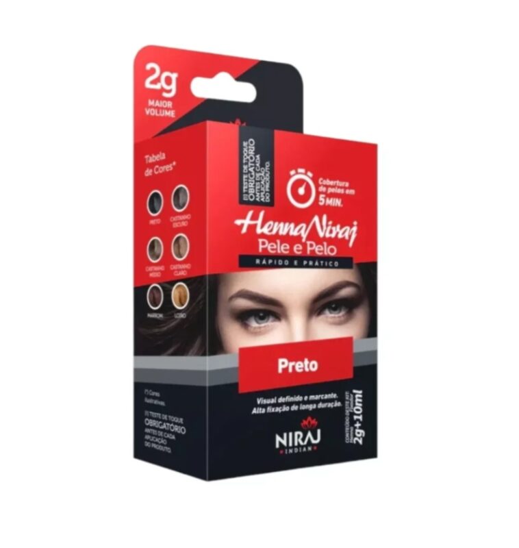 Henna Cejas Niraj Negra Preto