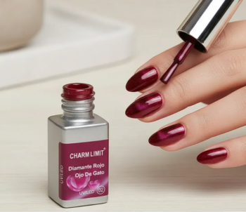 Esmalte Cat Eye Ojo de Gato Diamante Rojo Charm Limit