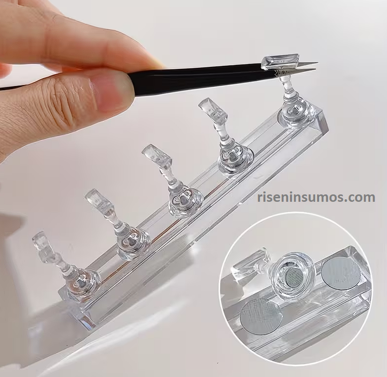 Apoya Tips Muestrario Chico Transparente