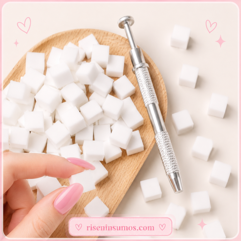 Kit Esponjitas para Difuminar Efecto Ombre + Lapiz (pinza)
