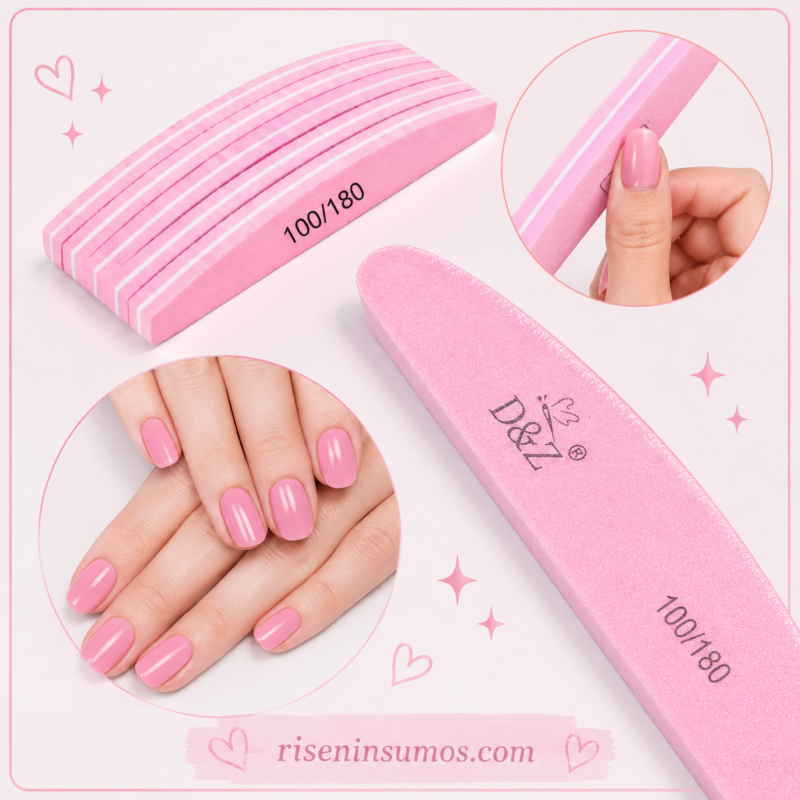 Lima Spongy DyZ 100/180 Profesional Uñas Nails