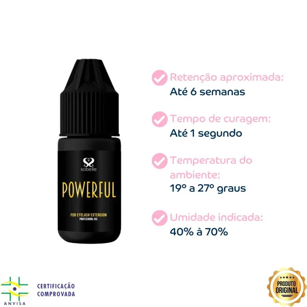 Pegamento Pestañas Pelo a Pelo Powerful 5grs