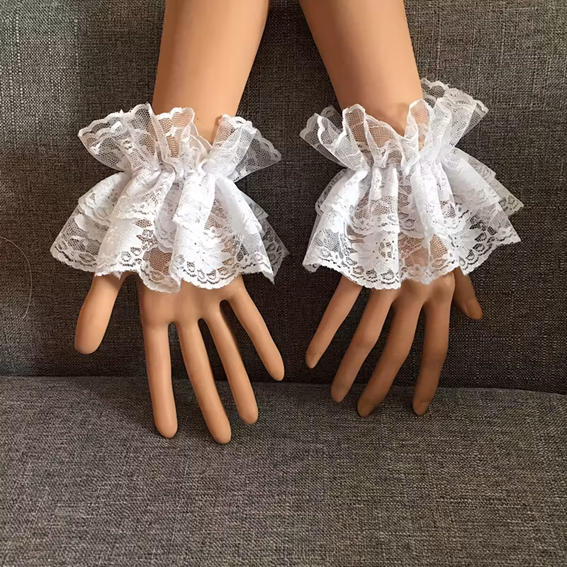 Guante para Foto Blanco Uñas Nails