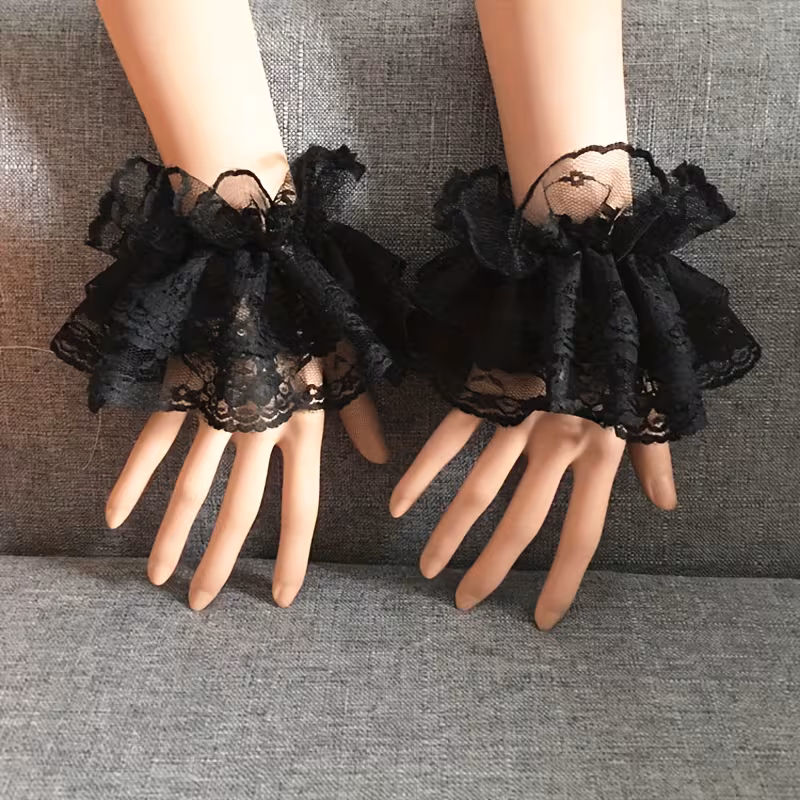 Guante para Foto Negro Uñas Nails