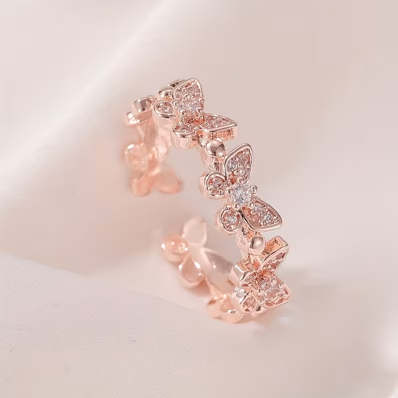 Anillo Mariposas para Fotos Uñas Nails Deco