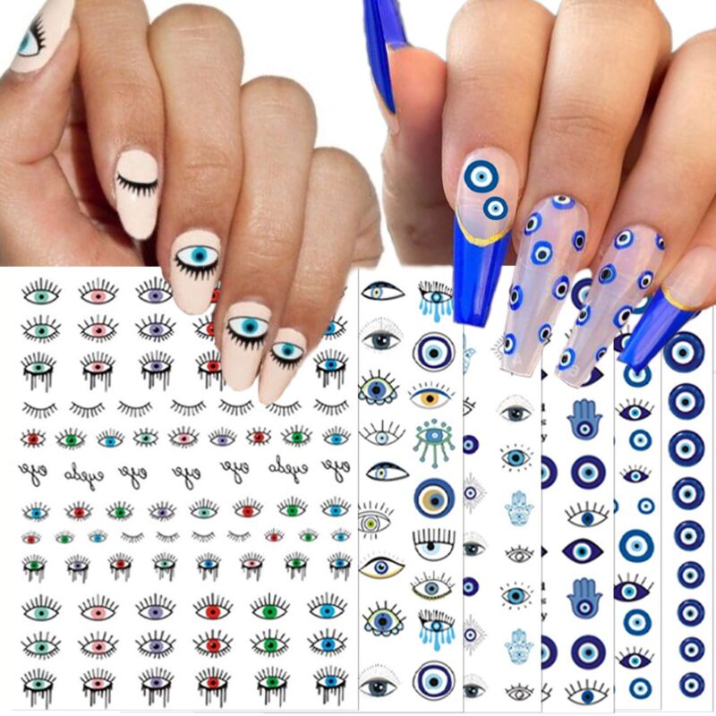 Stickers Ojo Turco Uñas Nails Deco