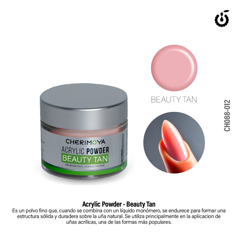 Polvo Acrílico Beauty Tan Polimero Cherimoya 30grs