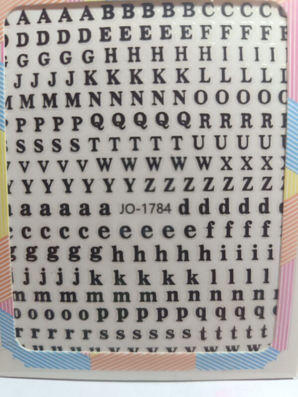 Stickers Letras 3d Uñas Nails Deco