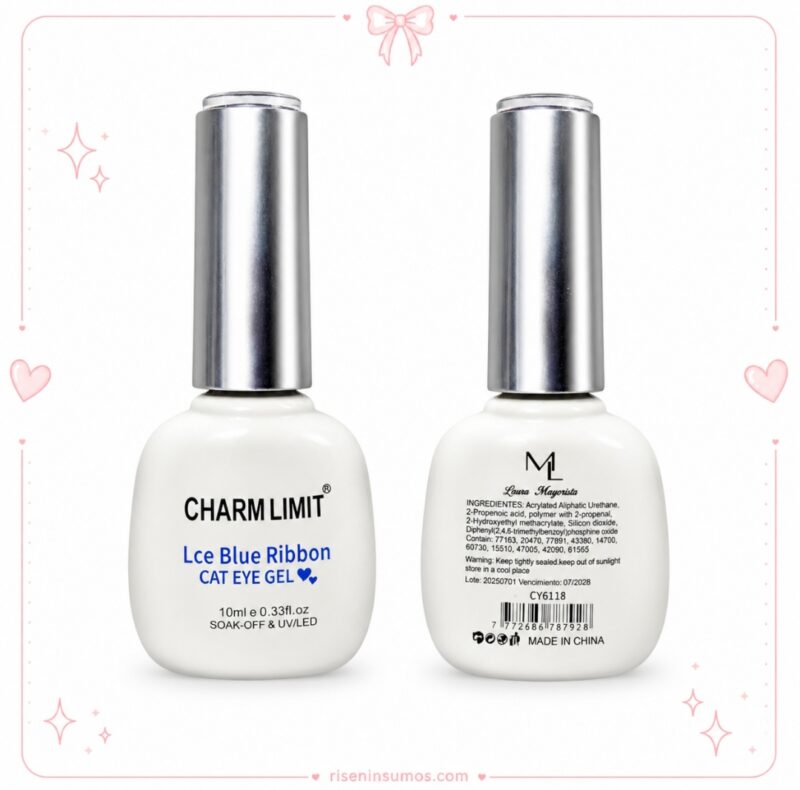 Esmalte Cat Eye ojo de Gato Blue Lce Charm Limit