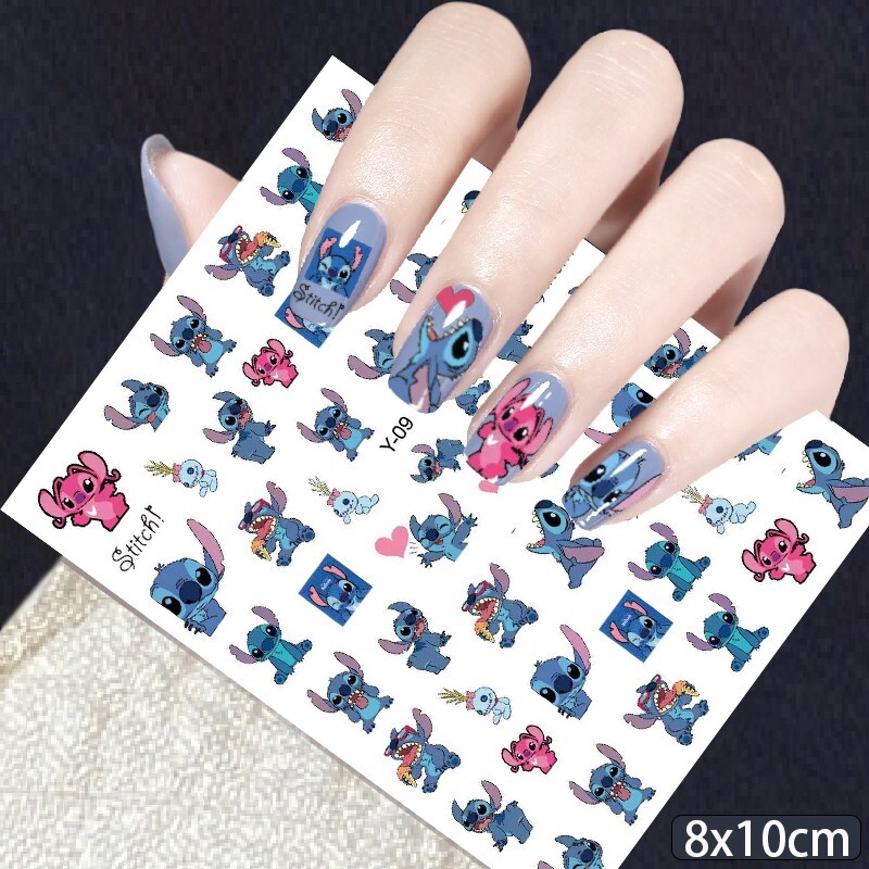 Stickers Stitch 3D Uñas Nails Deco