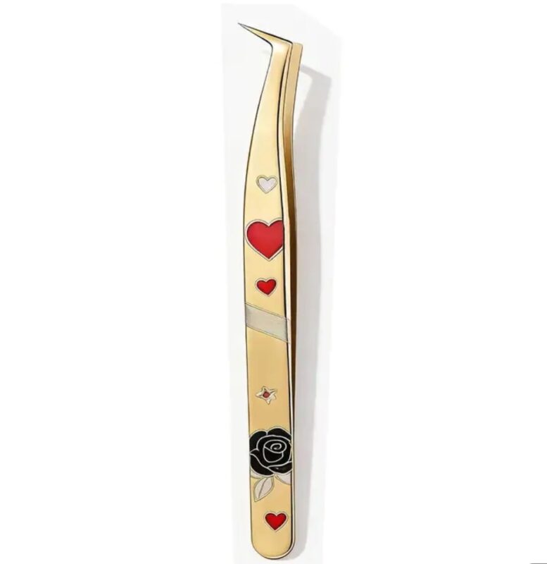 Pinza para Pestañas Pelo a Pelo o punto Acero Inoxidable