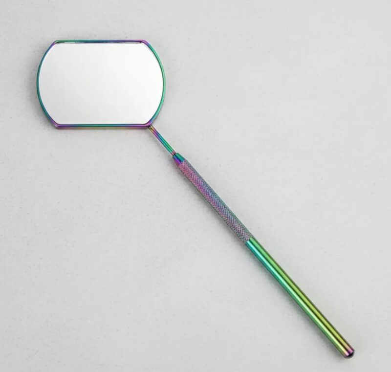 Espejo para Pestañas Rectangular Tornasol Pelo a Pelo o punto