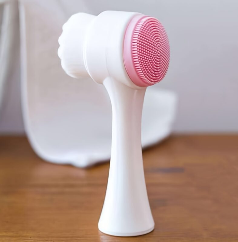 Cepillo Suave Doble Limpieza Facial con Exfoliante