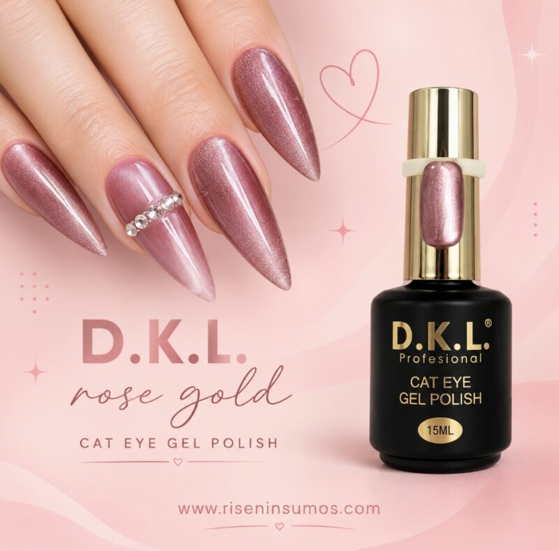 Esmalte Semi Cat Eye Ojo de Gato Rosa 15ml - Imagen 2