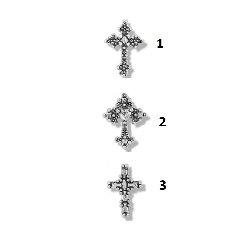 Charms Deco Uñas Apliques Cruz Cruces Goticas xPar ModD