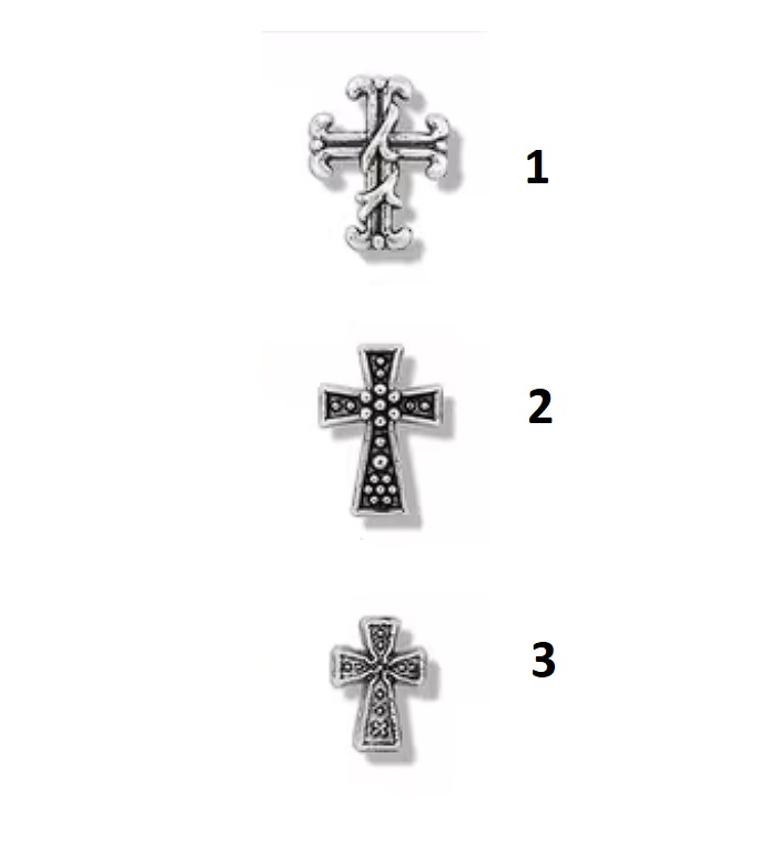 Charms Deco Uñas Apliques Cruz Cruces Goticas xPar ModC