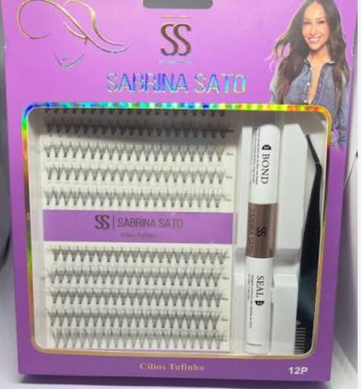 Kit Pestañas Ramillete Punto por Punto 15P (finos) Sabrina Sato