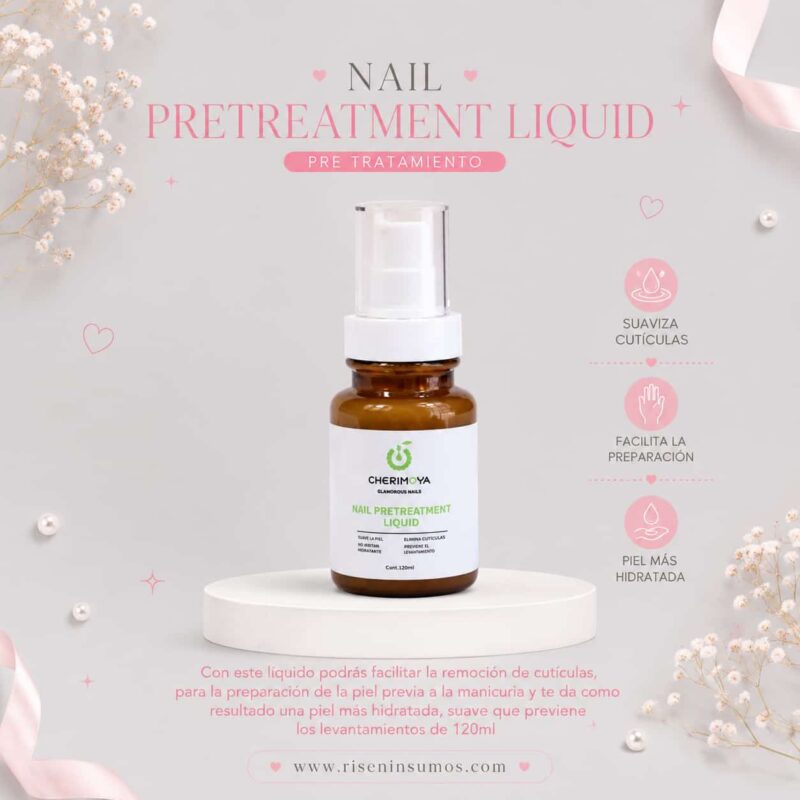 Liquido Pre Tratamiento 3en1 Nail Pre Treatment Cherimoya 120ml