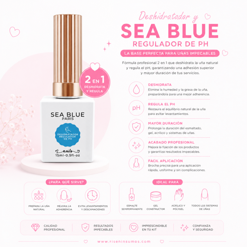 Deshidratador Sea Blue Preparador Uñas 15ml
