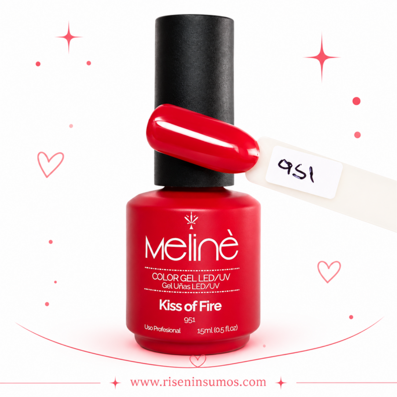 Esmalte Meline Rojo 951 Kiss of Fire