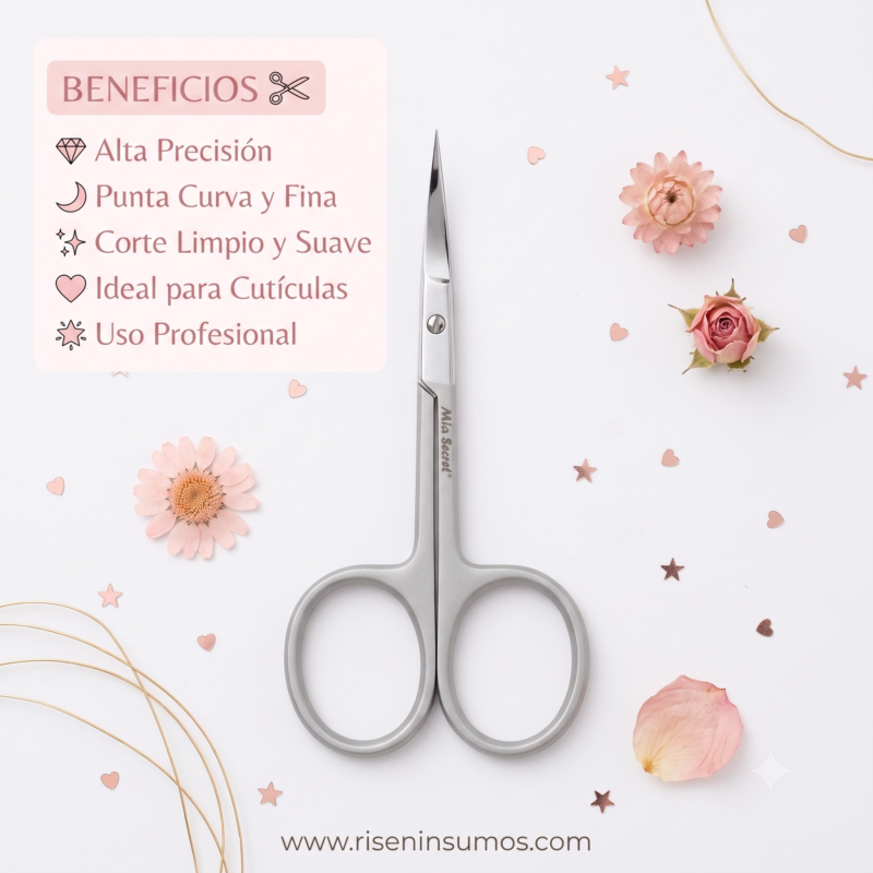 Tijera Cuticula Mia Secret Manicura Rusa ultrafina