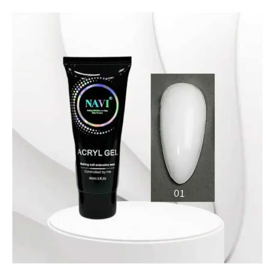 Acrygel Navi Acrylic Gel 30g - Poligel 30 Ml Color 01 - Imagen 2