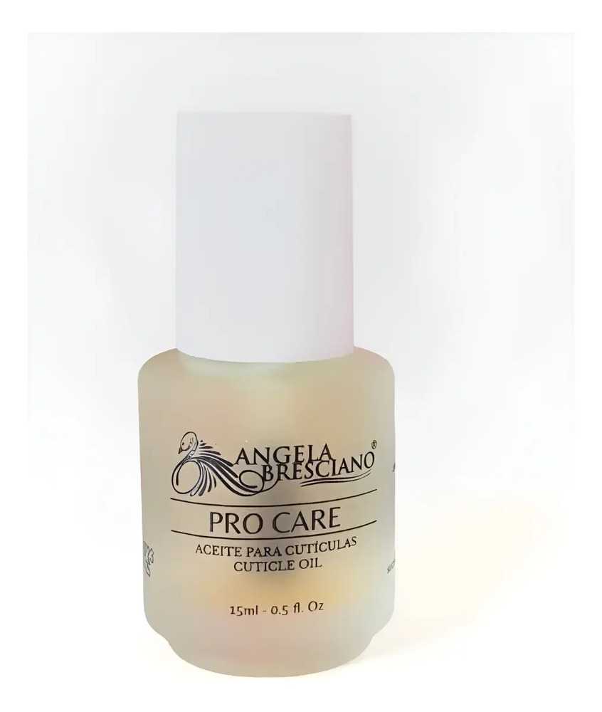 Aceite De Cutícula Angela Bresciano 15ml Uñas Transparente/ambar Claro