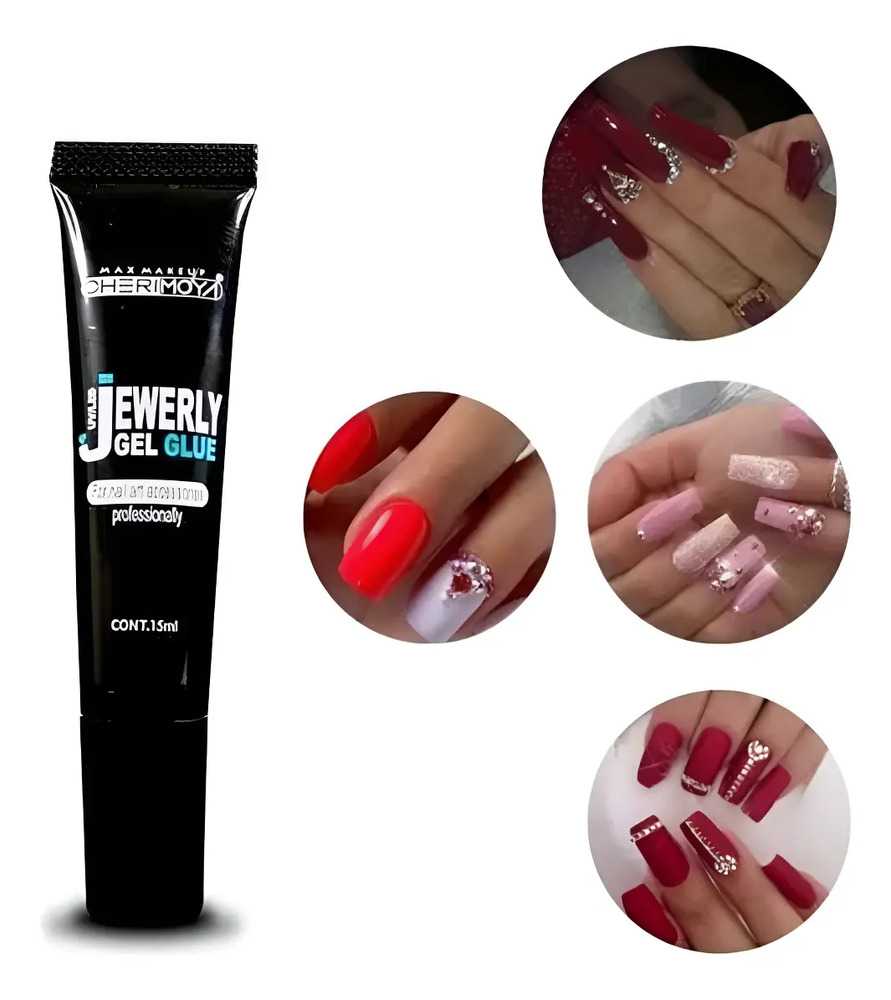 Jewelry Gel Glue Cherimoya Pegamento Uñas Nailsuv/led Transparente
