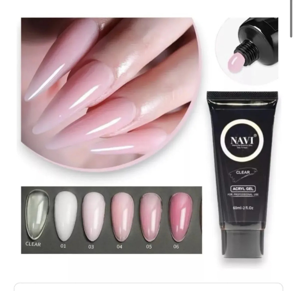 Acrygel Navi Acrylic Gel 30g - Poligel 30 Ml