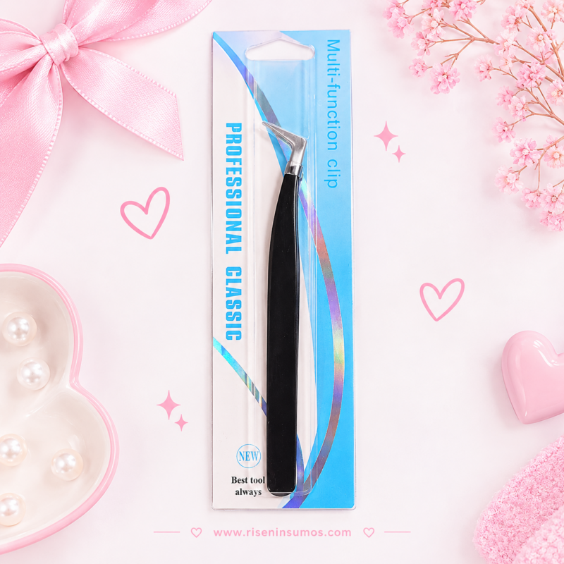 Pinza Angular Extensiones Pestañas Lashista Best Tool